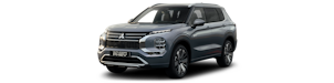 Blauer Mitsubishi Outlander von aussen