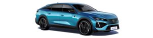 Peugeot 408 blau
