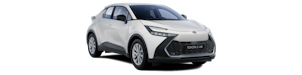 Toyota C-HR grigio dall'esterno