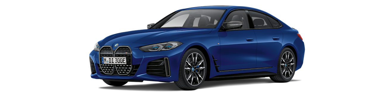 BMW i4 bleue