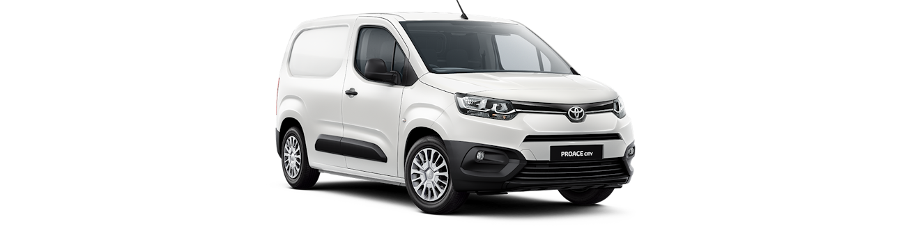Toyota Proace City blanche vue de l'extérieur