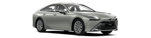 Toyota Mirai grise vue de l'extérieur