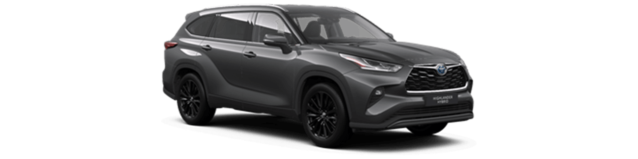 Toyota Highlander grise vue de l'extérieur