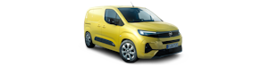 Gelber Opel Combo Cargo von aussen