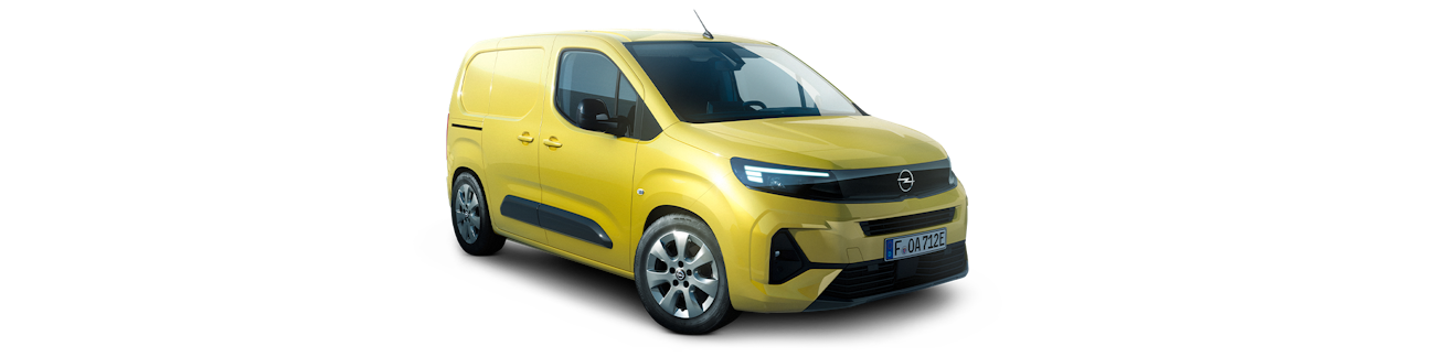 Gelber Opel Combo Cargo von aussen