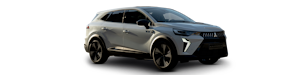 Weisser Mitsubishi Grandis von der Seite