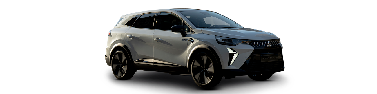 Mitsubishi Grandis blanche vue de côté