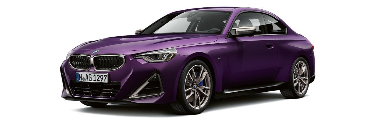 BMW Série 2 violette