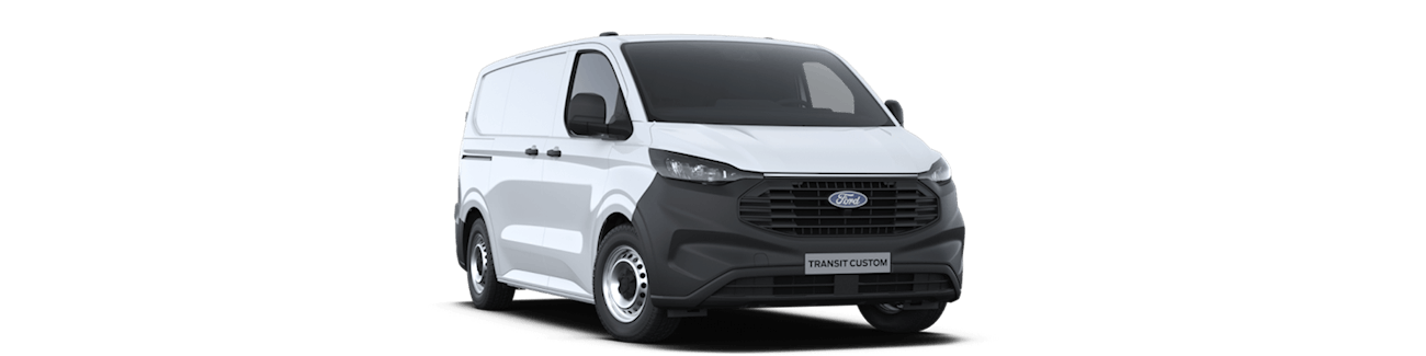 Weisser Ford Transit Custom