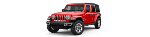 Jeep Wrangler rossa