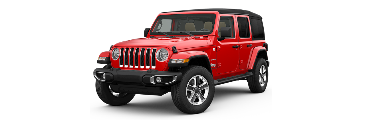 Jeep Wrangler rouge