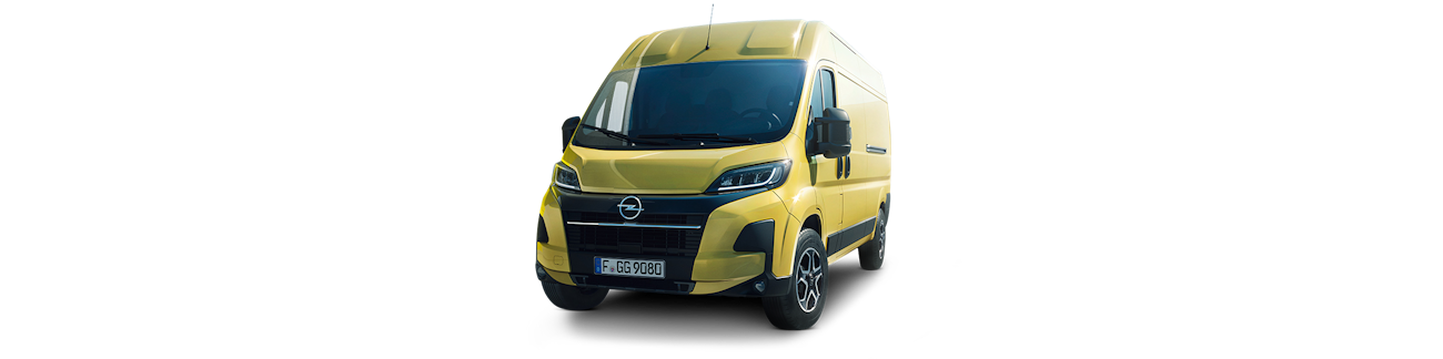 Opel Movano giallo dall'esterno