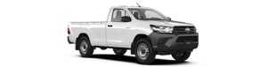 Weisser Toyota Hilux von aussen