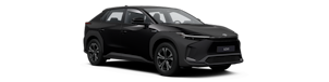 Toyota bZ4X nera dall'esterno