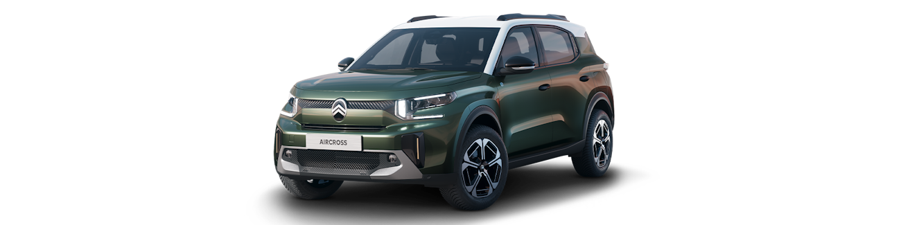 Grüner Citroen C3 Aircross