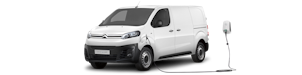 Weisser Citroën ë-Jumpy
