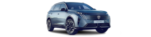 Blauer Peugeot 5008 von aussen