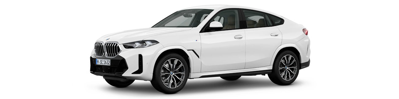 Weisser BMW X-Series von aussen