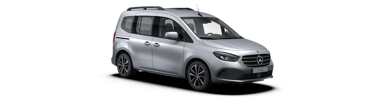 Graue Mercedes Benz T-Klasse